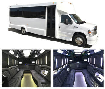 Chicago Midway Airport Charter Limo Bus