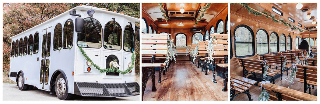 Lake Forest Wedding Trolley